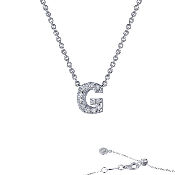 Letter G Pendant Necklace