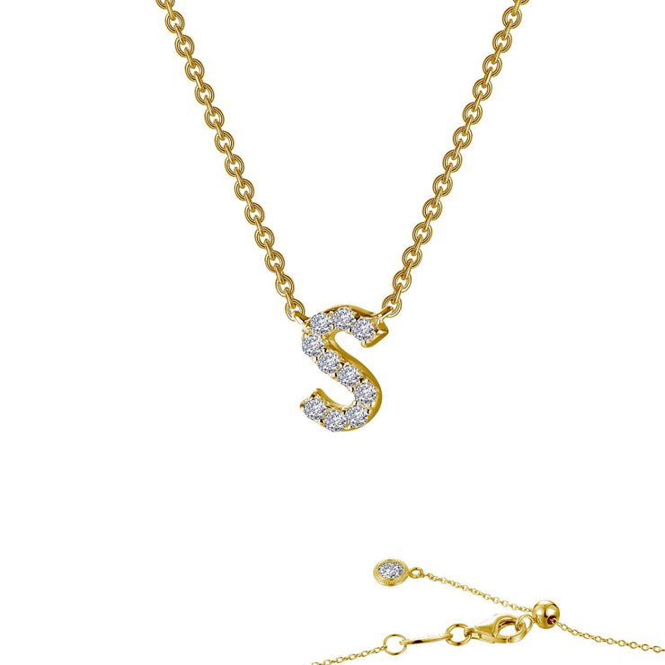 Letter S Pendant Necklace