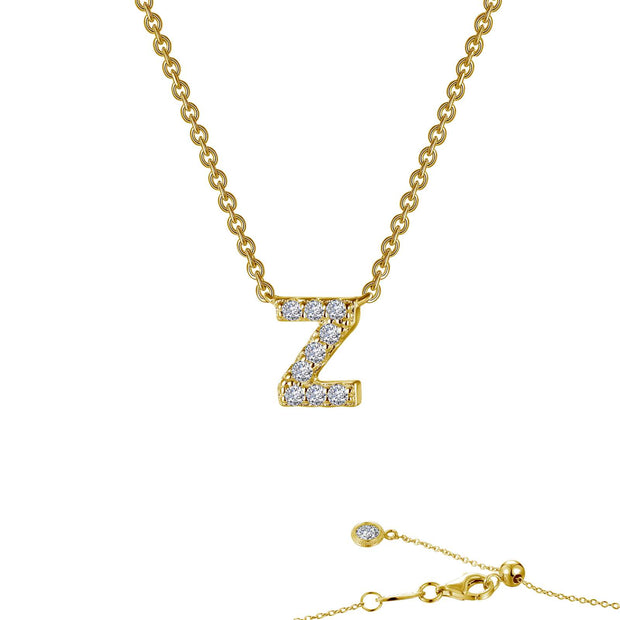 Letter Z Pendant Necklace