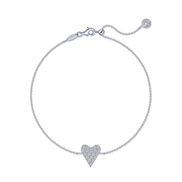 Pave Heart Bracelet