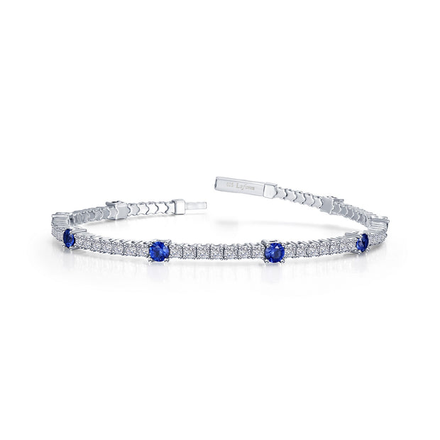 3.25 CTW Station Flexible Tennis Bracelet