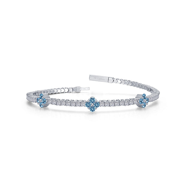 2.45 CTW Station Flexible Tennis Bracelet