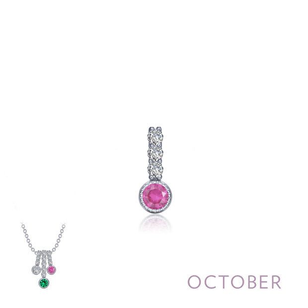 October Birthstone Love Pendant