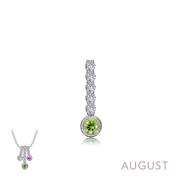 August Birthstone Love Pendant