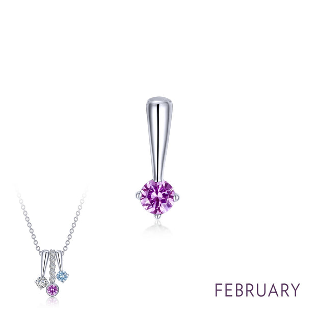 February Birthstone Love Pendant