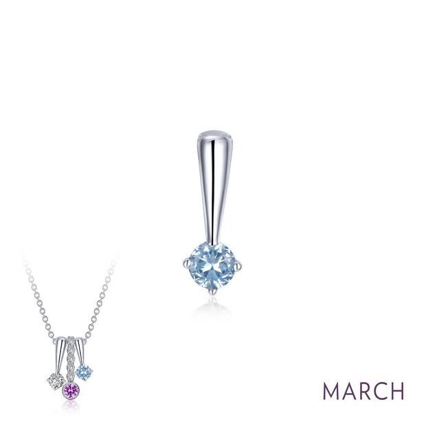 March Birthstone Love Pendant