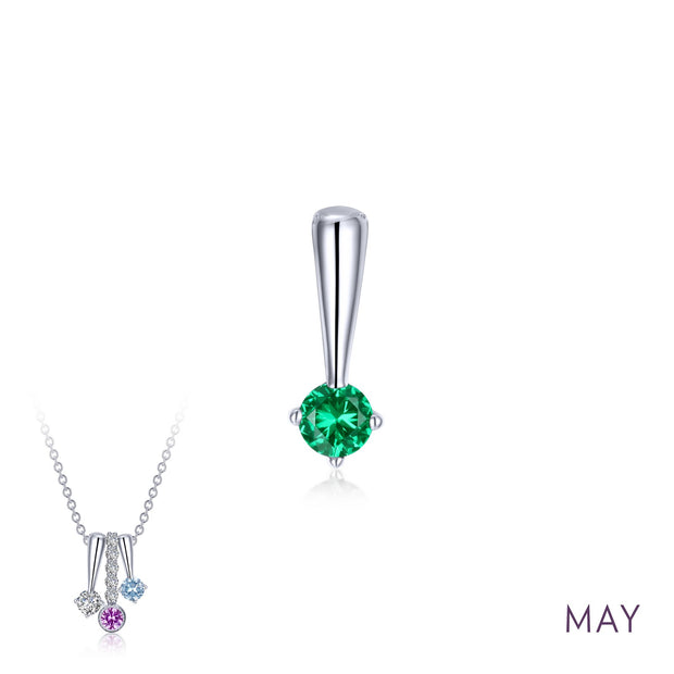 May Birthstone Love Pendant