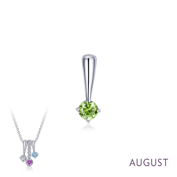 August Birthstone Love Pendant