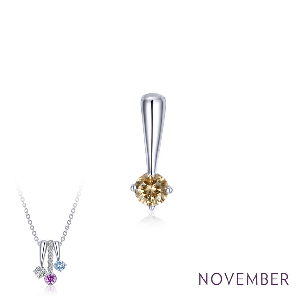 November Birthstone Love Pendant