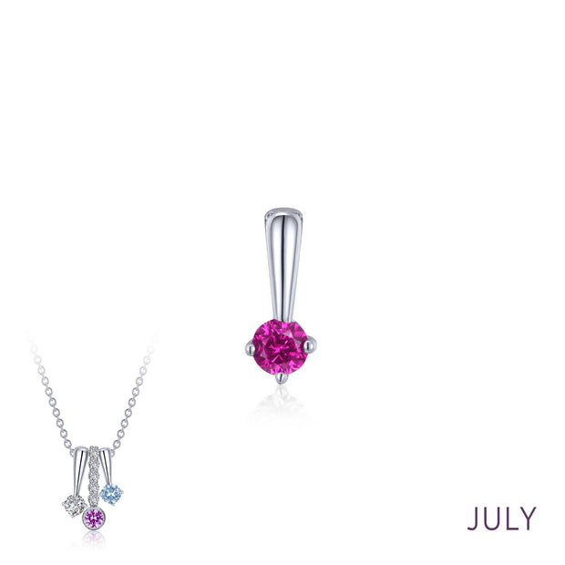 July Birthstone Love Pendant