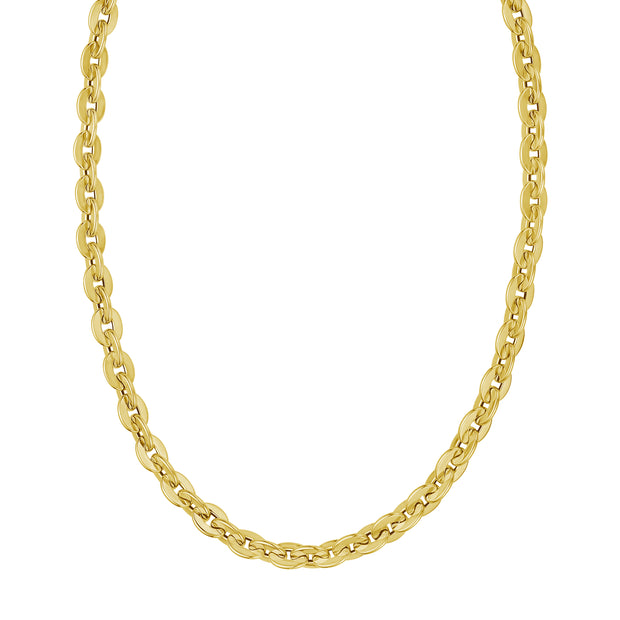 14K Mirror Rolo Link Chain