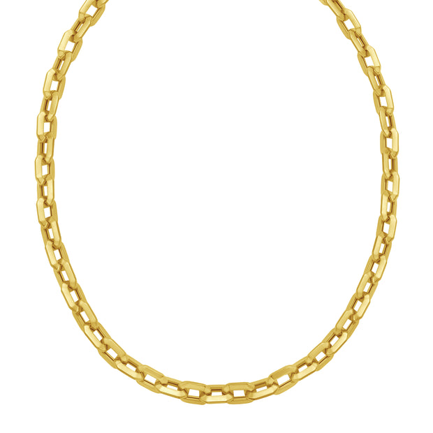 14K Faceted Octagonal Link Chain