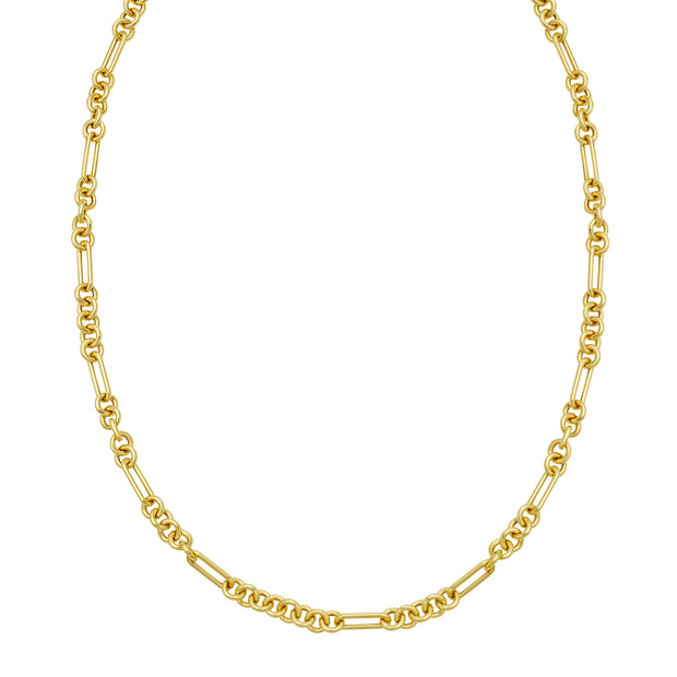 14K Five & One Paperclip Link Chain