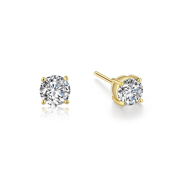 1 CTW 4 Prong Stud Earrings