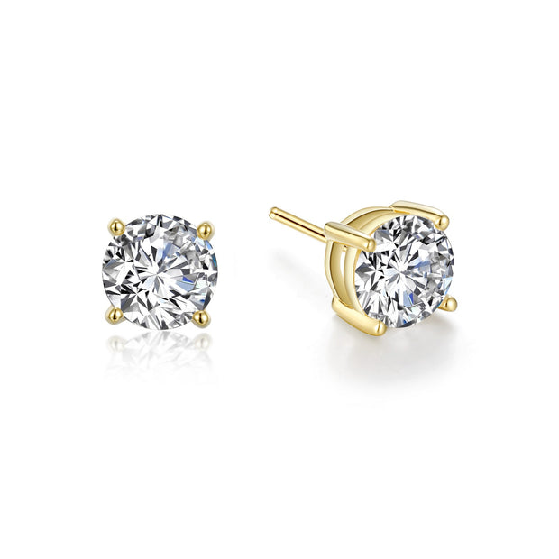 2.5 CTW 4 Prong Stud Earrings