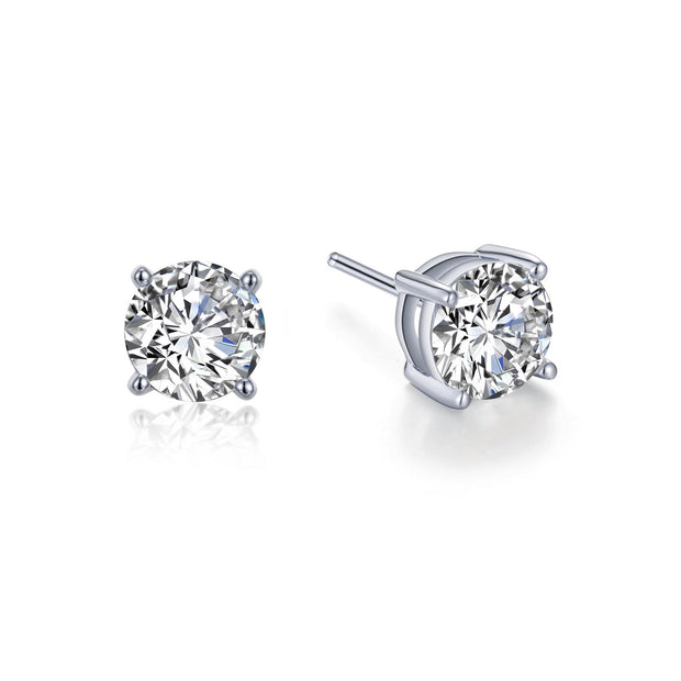 2.5 CTW Solitaire Stud Earrings