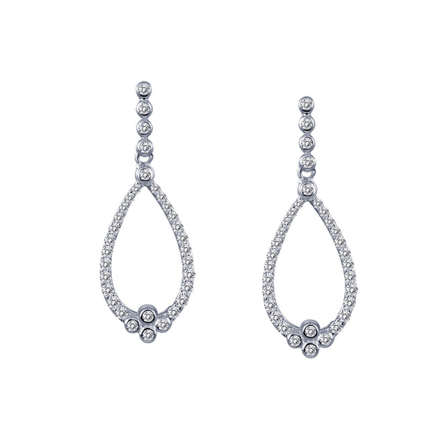 Charming Drop Hoop Earrings