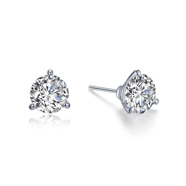 2.5 CTW 3 Prong Stud Earrings