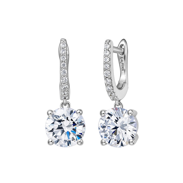 3.54 CTW Solitaire Dangle Earrings