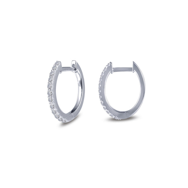 10mm x 11mm Oval Huggie Hoop Earrings