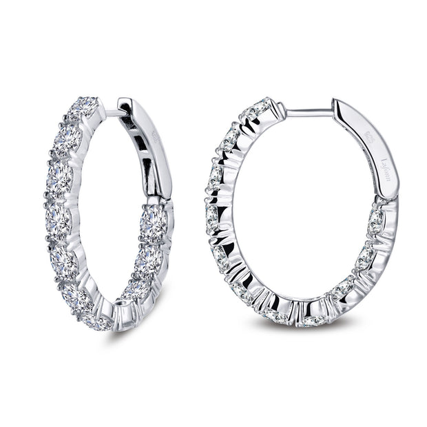 20mm x 25mm Oval Hoop Earrings