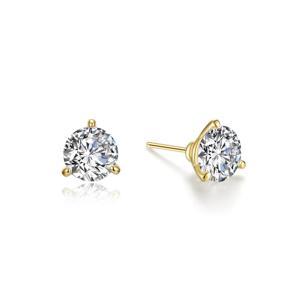 1.5 CTW 3 Prong Stud Earrings