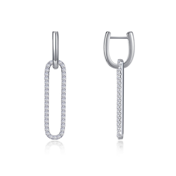 Paperclip Drop Earrings