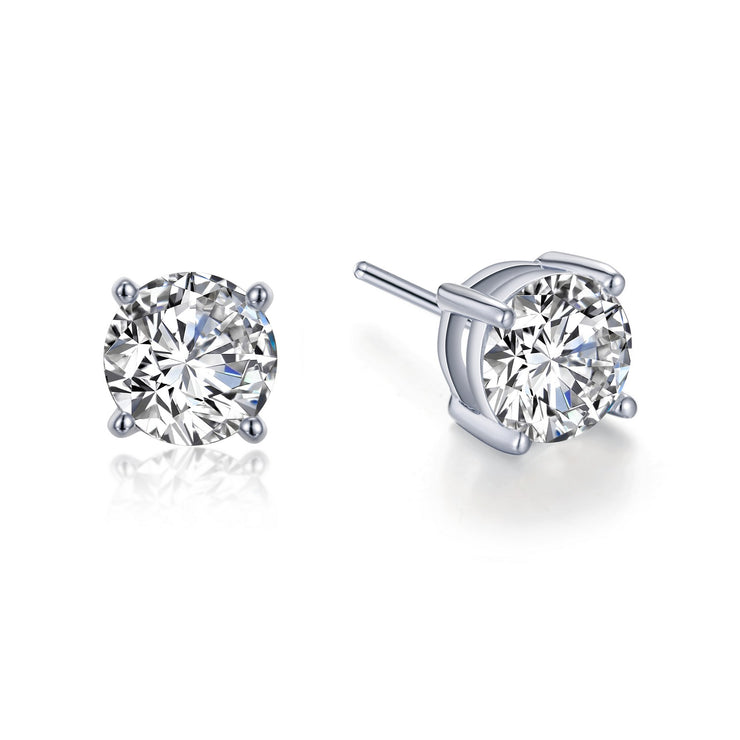 3 CTW 4 Prong Stud Earrings