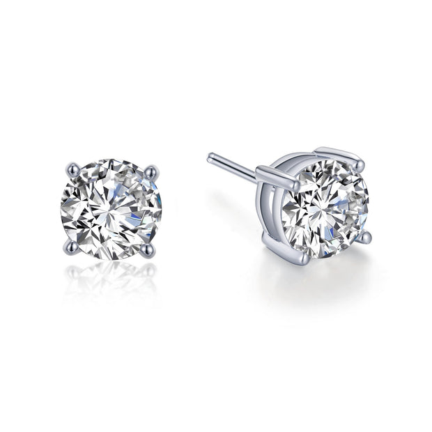 3 CTW Solitaire Stud Earrings