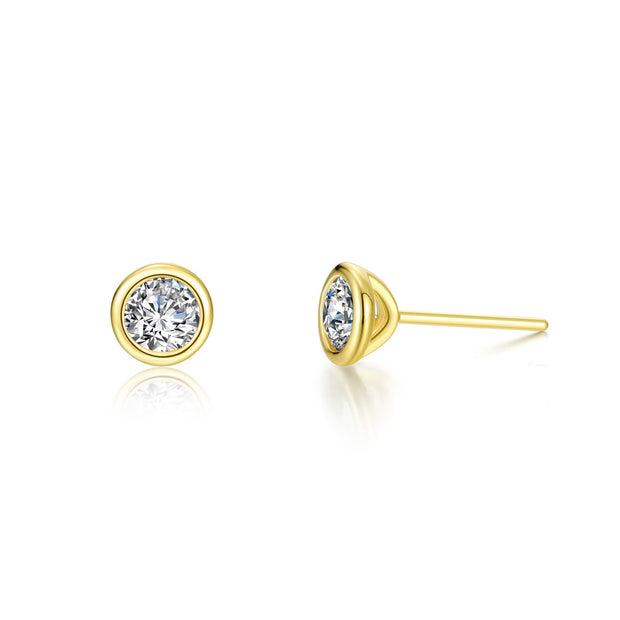 1.5 CTW Solitaire Stud Earrings