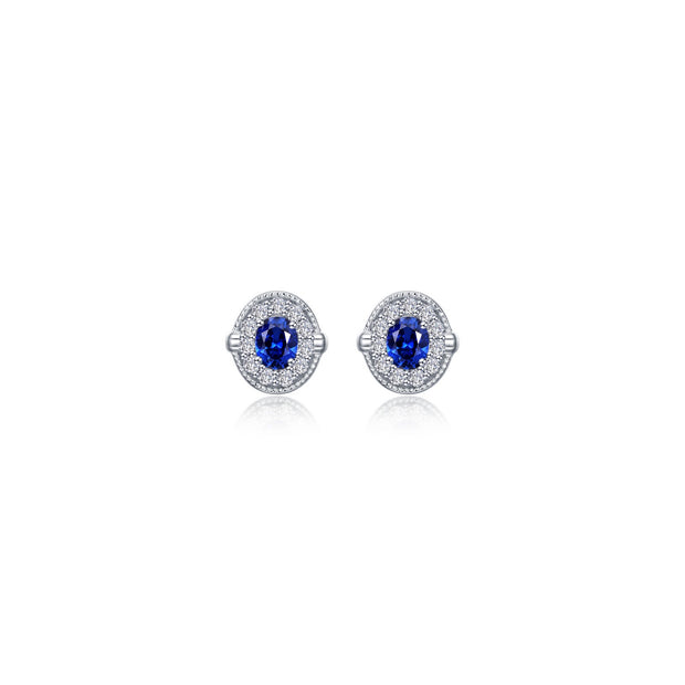 0.52 CTW Halo Stud Earrings