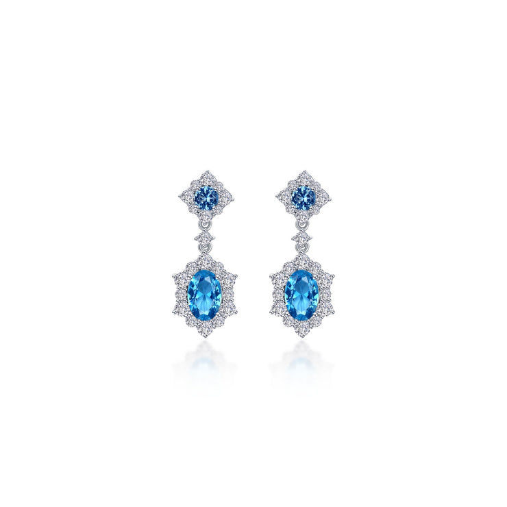 2.7 CTW Oval Halo Earrings