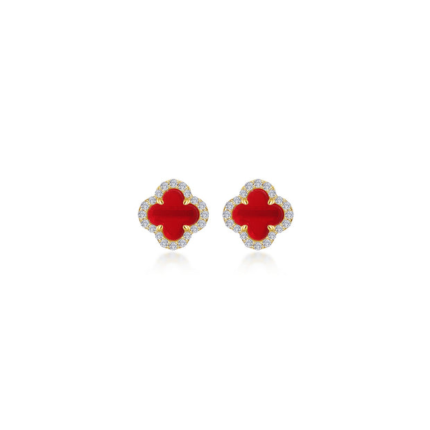 0.4 CTW Halo Stud Earrings