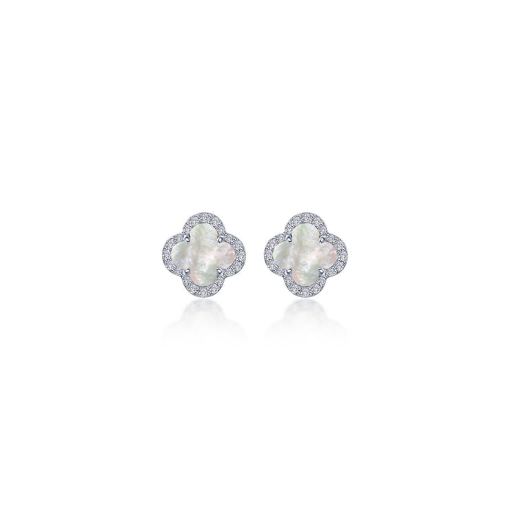 0.4 CTW Halo Stud Earrings