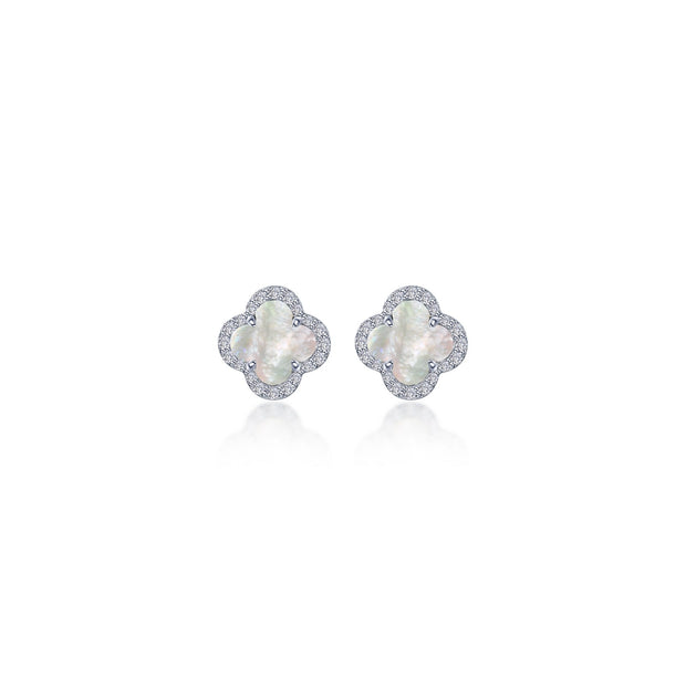 0.4 CTW Halo Stud Earrings