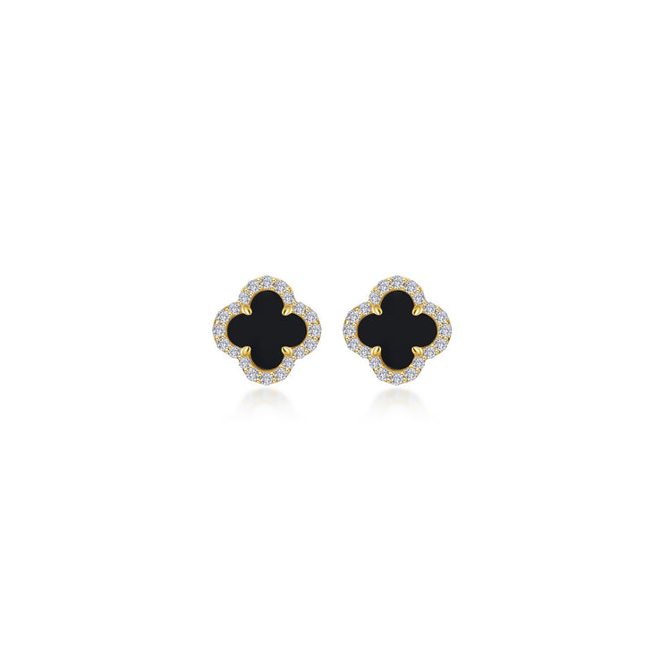 0.4 CTW Halo Stud Earrings