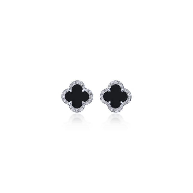 0.4 CTW Halo Stud Earrings