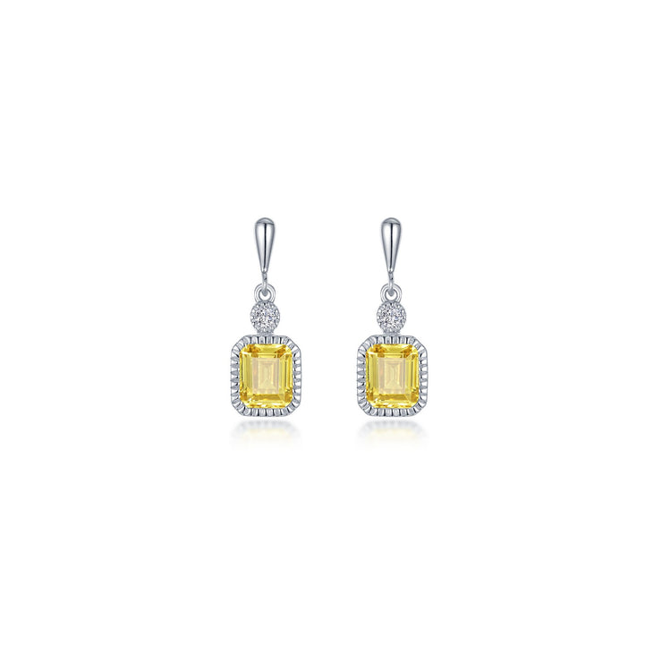 1.82 CTW Canary Drop Earrings