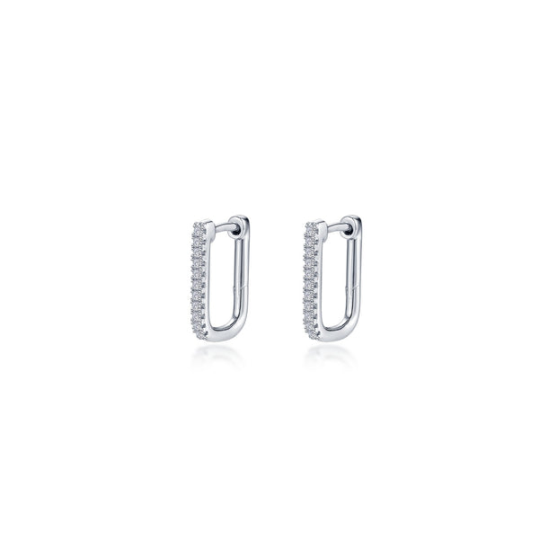 15mm x 11mm Rectangle Hoop Earrings