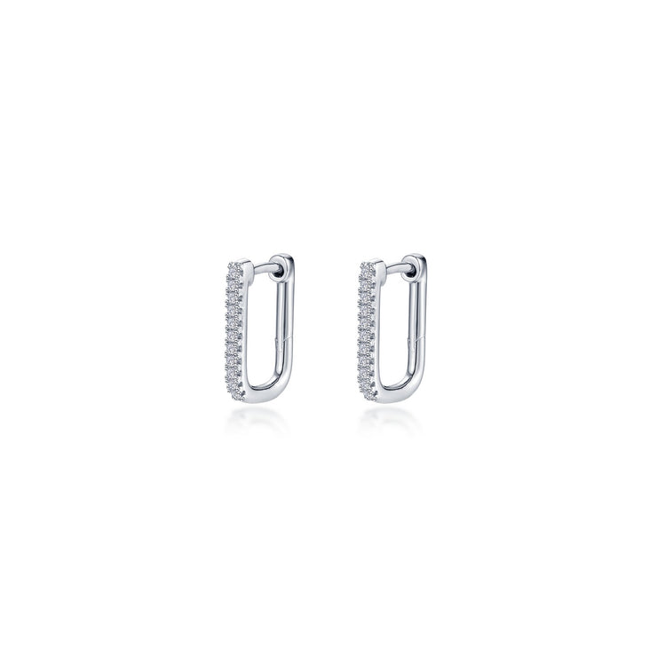 15mm x 11mm Rectangle Hoop Earrings