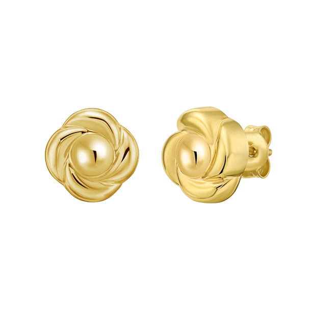 14K Floral Studs