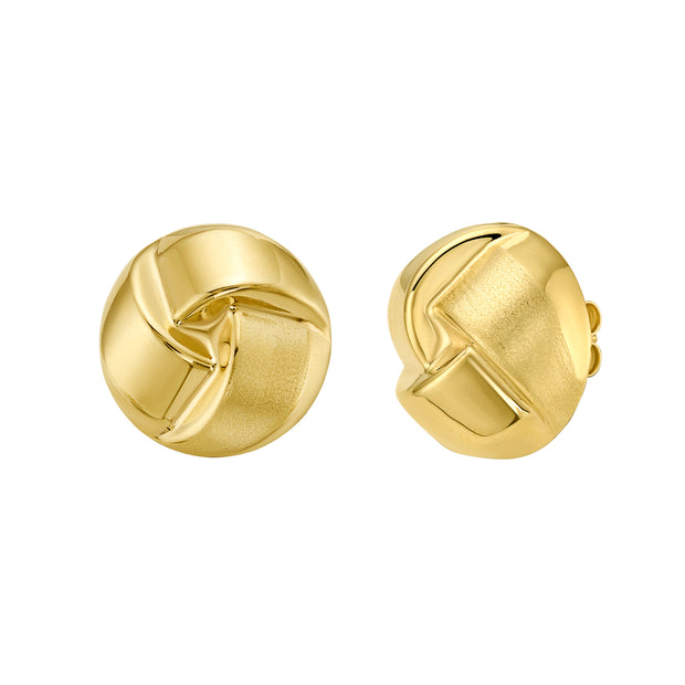 14K Large Fancy Knot Studs