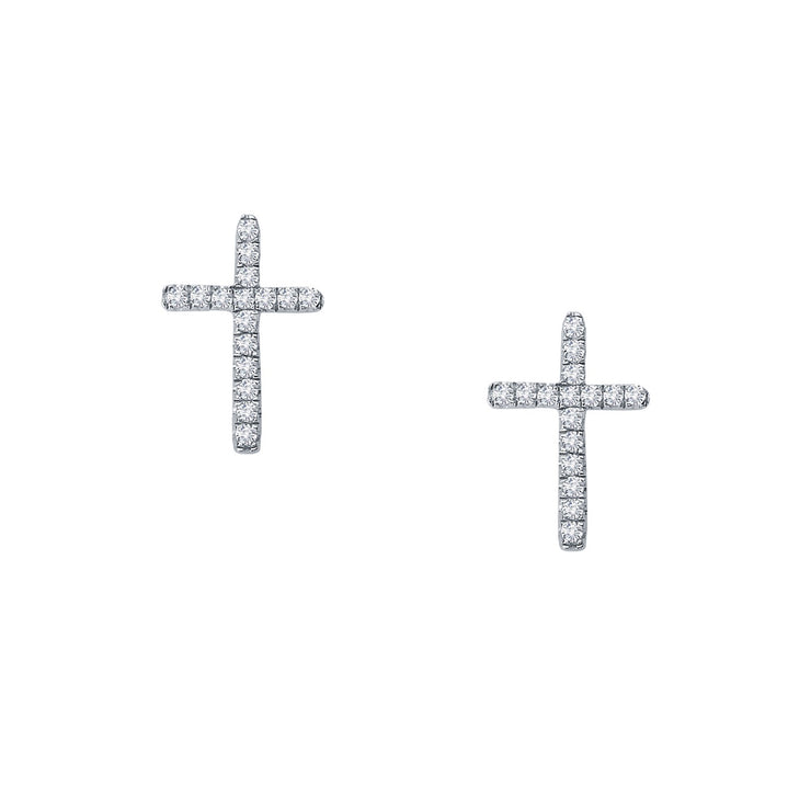 Dainty Cross Stud Earrings