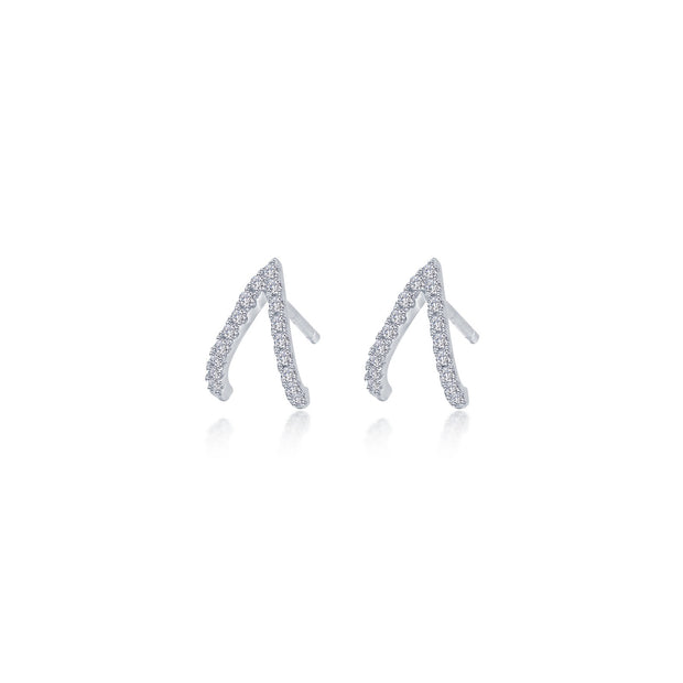 Modern V-Shaped Stud Earrings