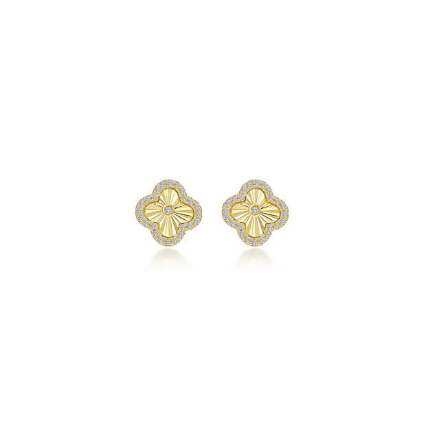 0.5 CTW Halo Stud Earrings