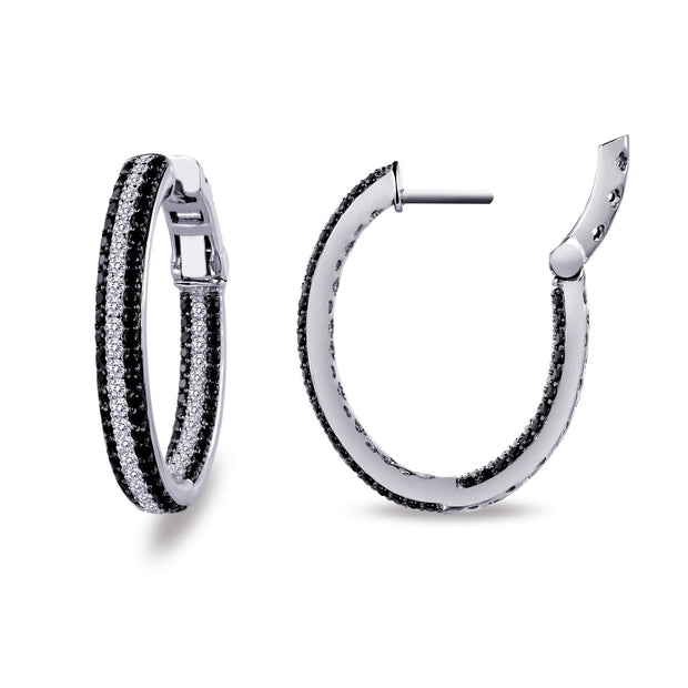 25mm x 20mm Oval Hoop Earrings