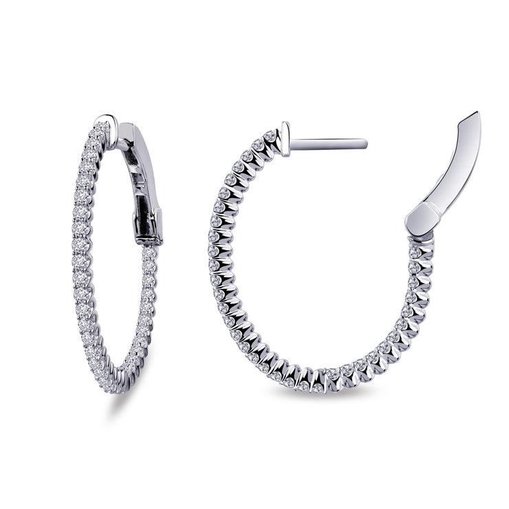 20mm x 25mm Oval Hoop Earrings