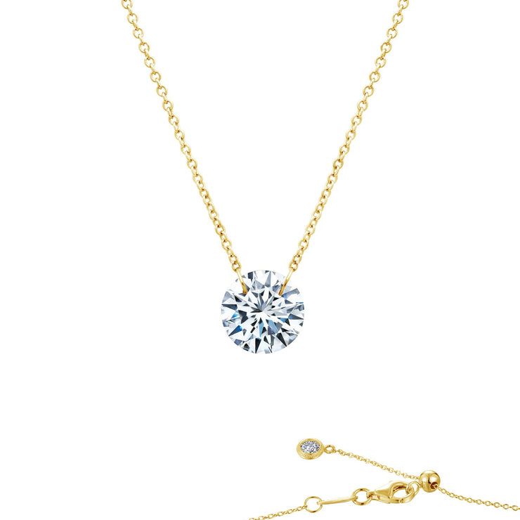 Frameless Solitaire Necklace