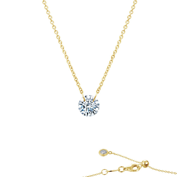 Frameless Solitaire Necklace