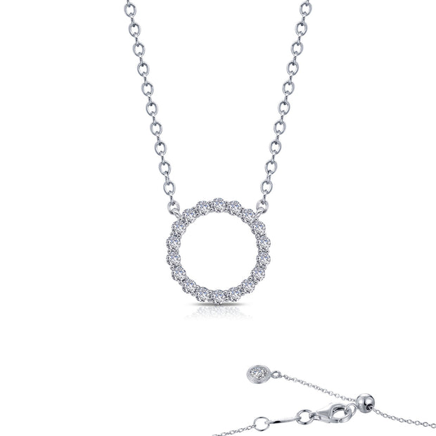 0.88 CTW Open Circle Necklace